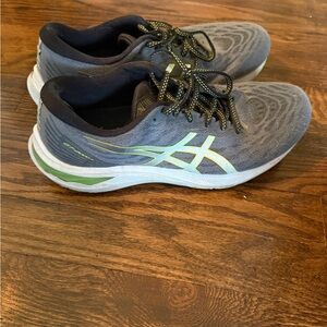 ASICS Men's Gray and Lime Athletic Shoes